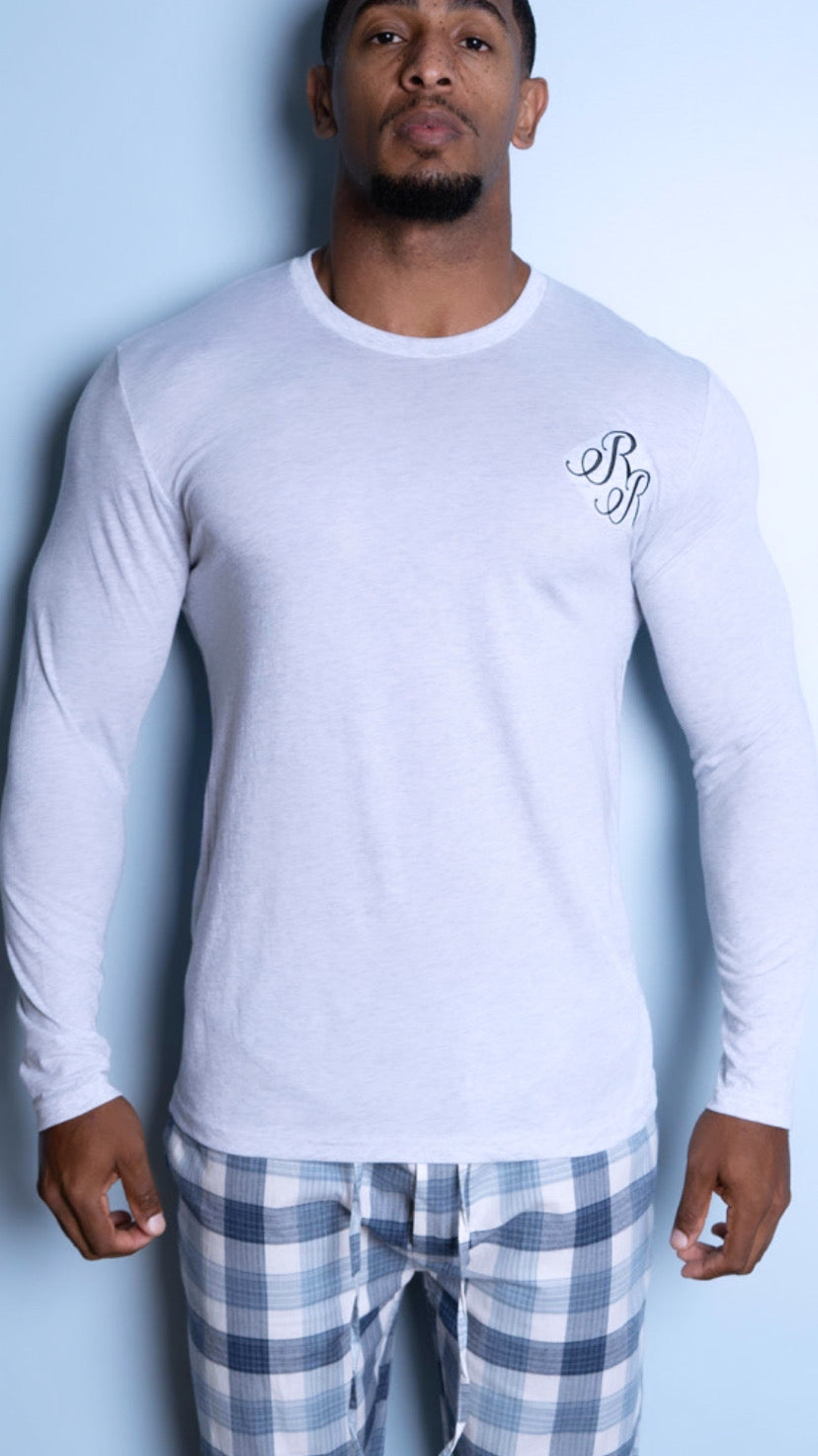 Long Sleeve  Relaxed Embroidered "RR" T-Shirt
