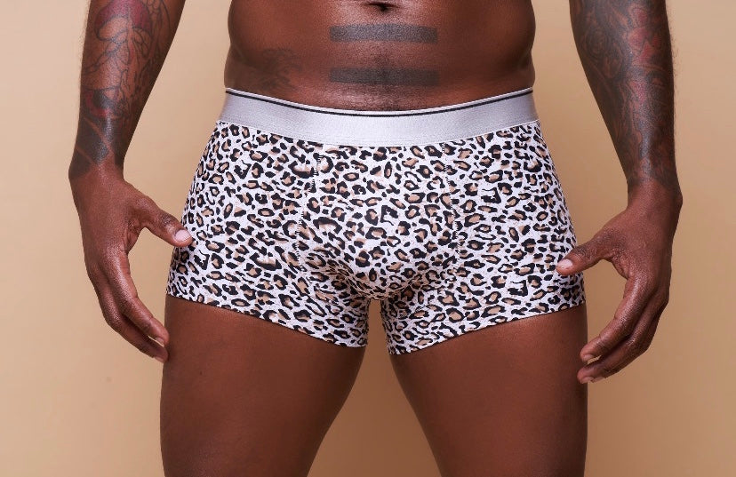 Leopard Print Trunk Brief