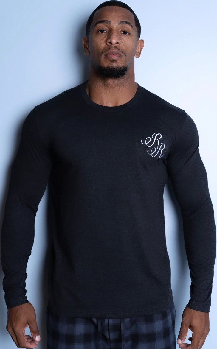 Long Sleeve  Relaxed Embroidered "RR" T-Shirt