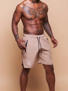 "RR" Drawstring Lounge Shorts