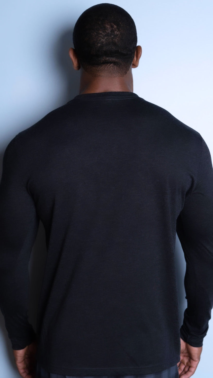 Long Sleeve  Relaxed Embroidered "RR" T-Shirt