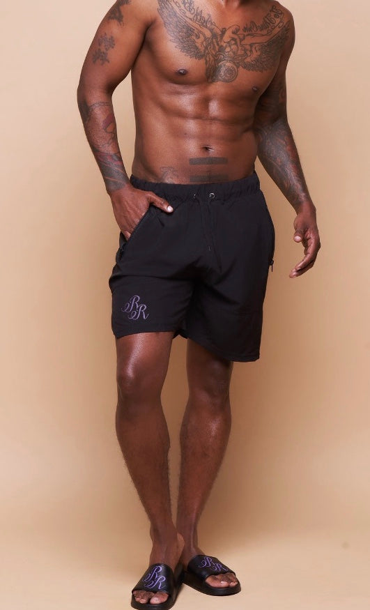 "RR" Drawstring Lounge Shorts