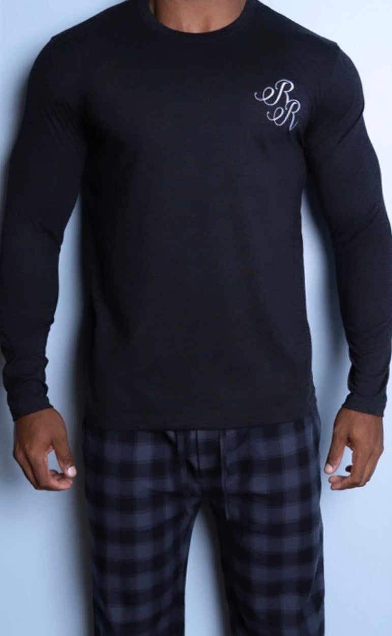 Long Sleeve  Relaxed Embroidered "RR" T-Shirt
