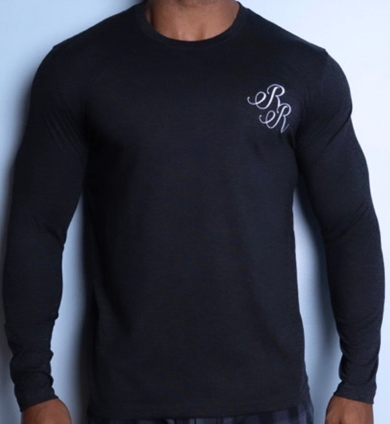 Long Sleeve  Relaxed Embroidered "RR" T-Shirt